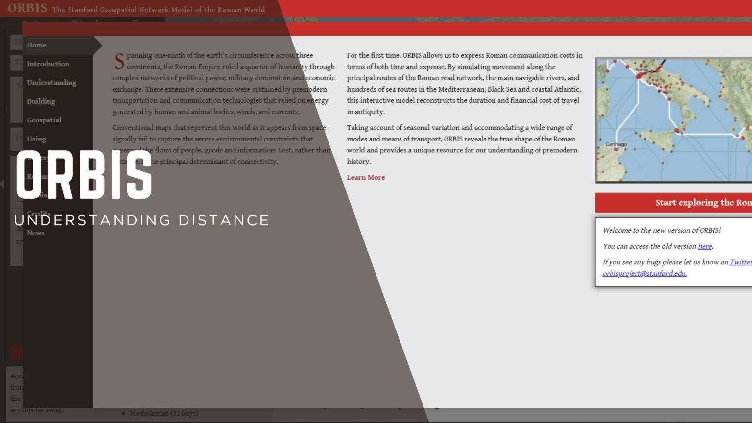 Understanding Distance in Ancient Rome: ORBIS