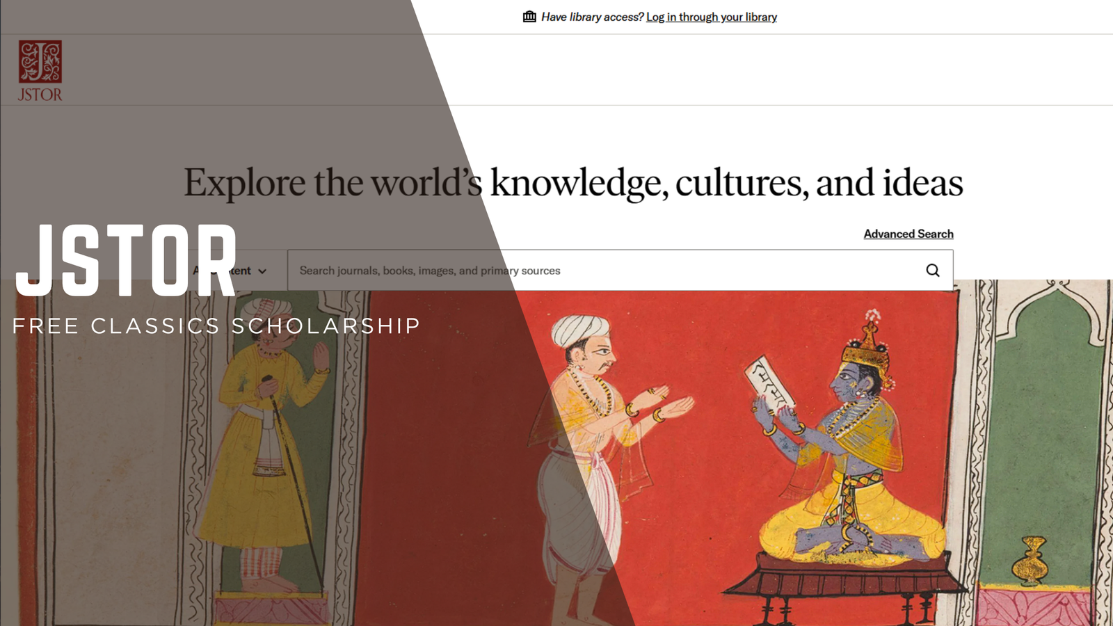 JSTOR: Free Classics Scholarship At Your Fingertips